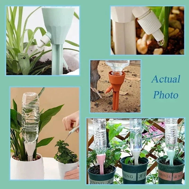 3 قطعة مسامير سقي ذاتية أوتوماتيكية نظام الري بالتنقيط قابل للتعديل لمجموعة نظام سقي النباتات الداخلية والخارجية #5