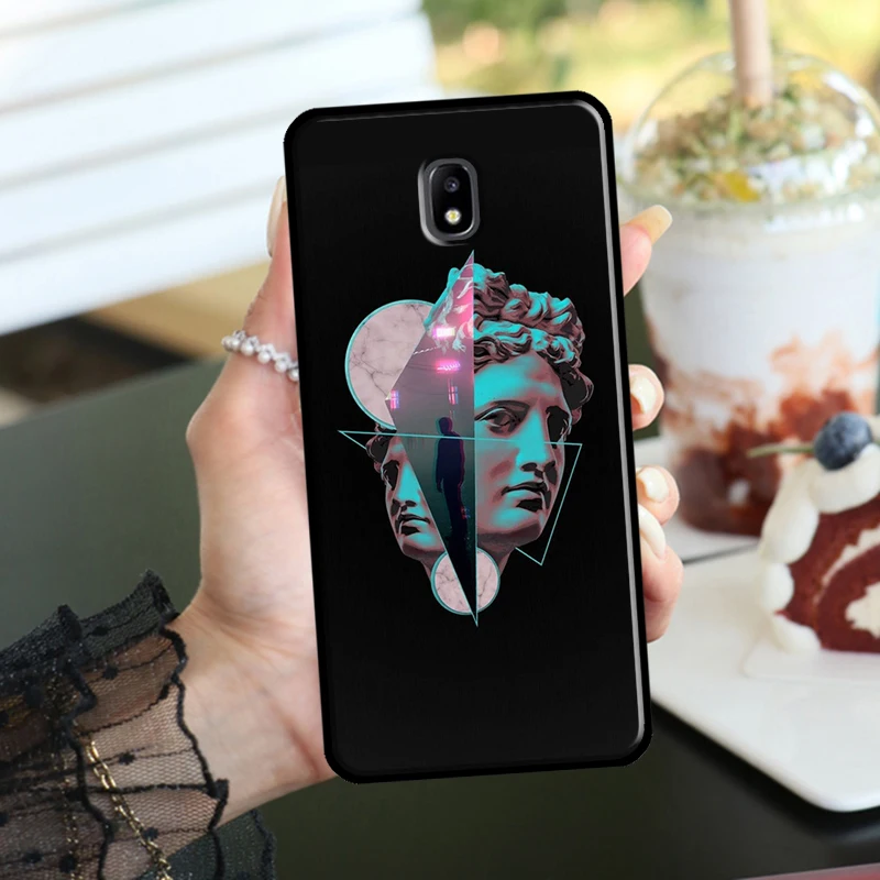 Plaster Statue Aesthetic Art Case For Samsung Galaxy J4 J6 Plus 2018 A6 A8 A7 A9 J8 J1 J3 J5 J7 A3 A5 2016 2017 Cover