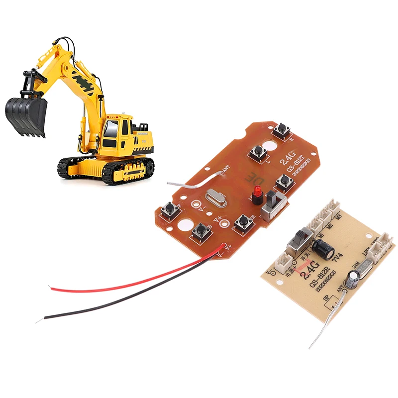 1ชุดชิ้นส่วนของเล่นควบคุมระยะไกล mobil RC 6CH 2.4G แผงวงจร27MHz ส่งสัญญาณ PCB คุณภาพสูง