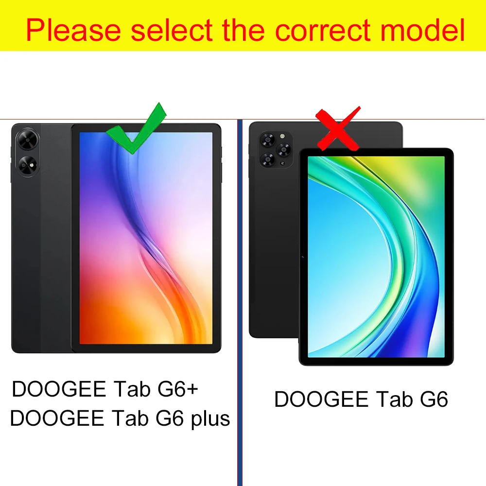 DOOGEE Tab G6+ 2025 11インチ スマートタブレットケース 三つ折り