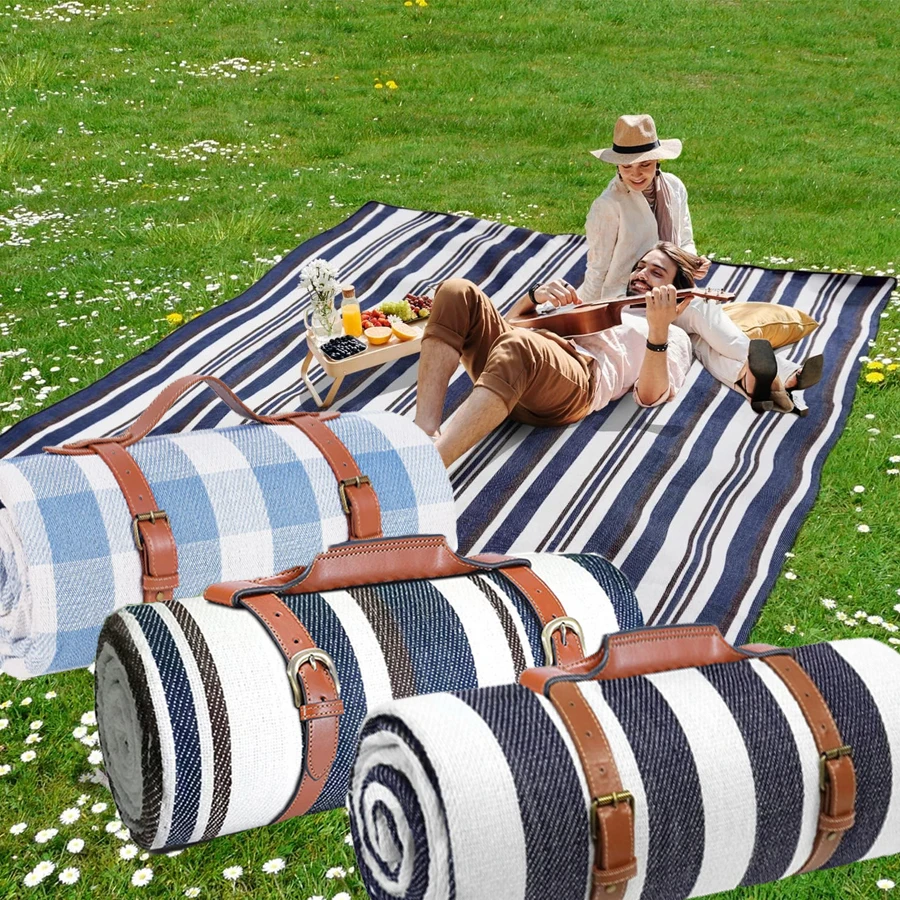 

Picnic Blanket | Beach Mat | Indoor and Outdoor Picnic Blanket, 80 "x 80" Sand and Waterproof Large Beach Mat A must for travel