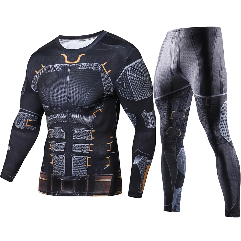 2023 New Arrival Fashion Jogging Training 2 Piece Tracksuit Mens Anti-Pilling Anti-Fading Gym Clothing Funny Cosplay Sets