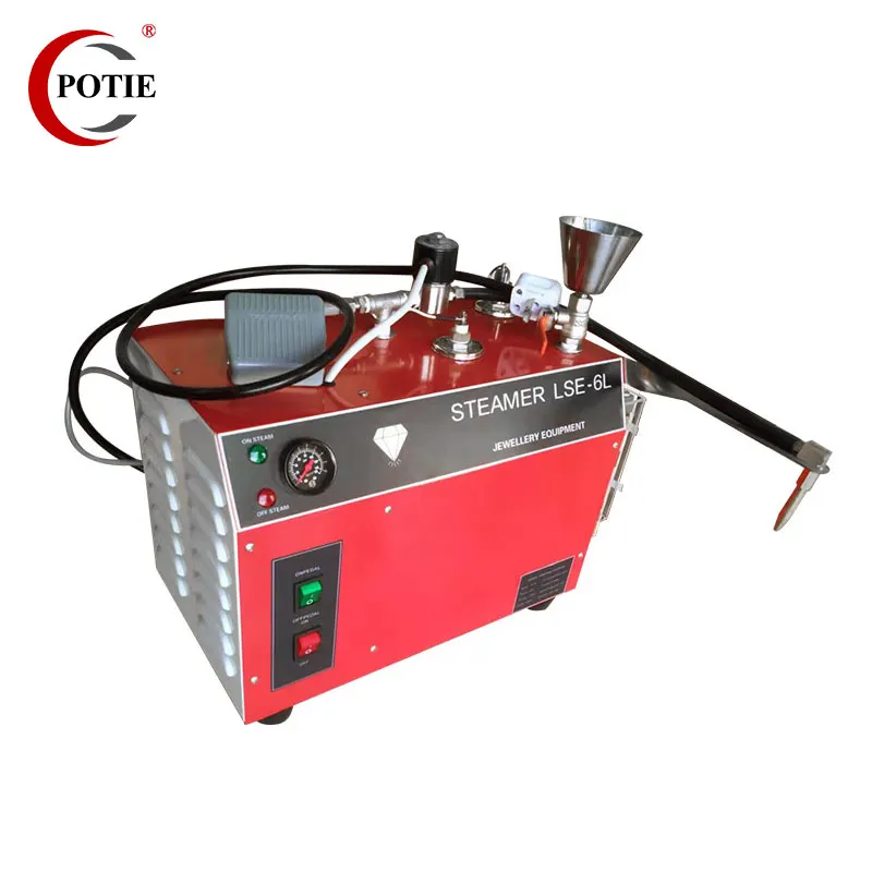 

POTIE 220V 6L Steam Cleaner for Jewelry Marking Machine Professional Jewel Jet Equipment