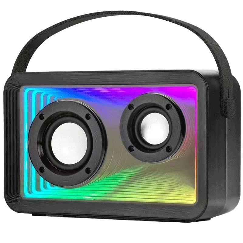 Portable cool transparent computer desktop wireless Bluetooth speaker subwoofer desktop high-quality ornament atmosphere audio