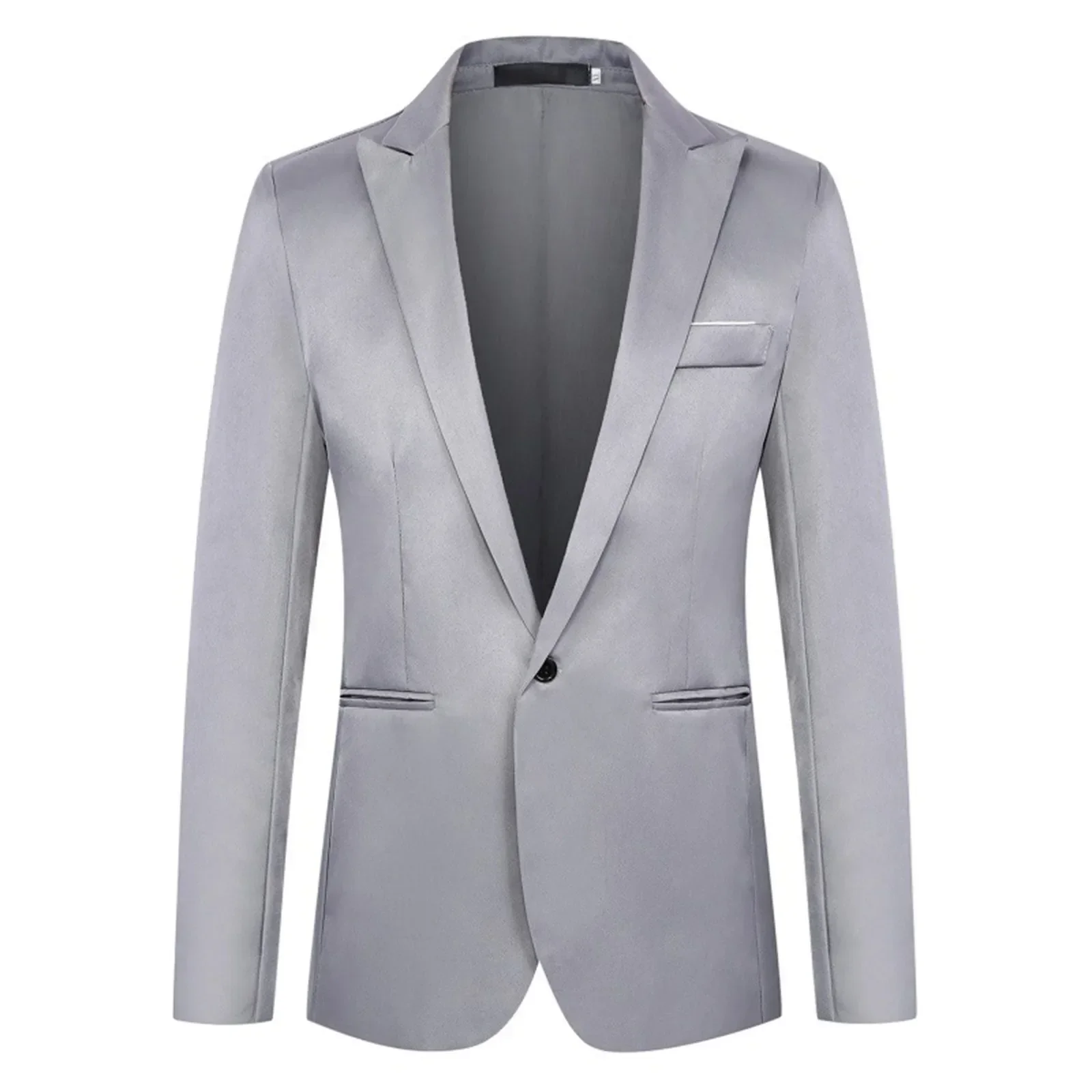 

Mens Suit Slim Fit One Button Solid Tuxedo Blazers Jacket Business Suits Wedding Party Homecoming Suits Men terno masculino