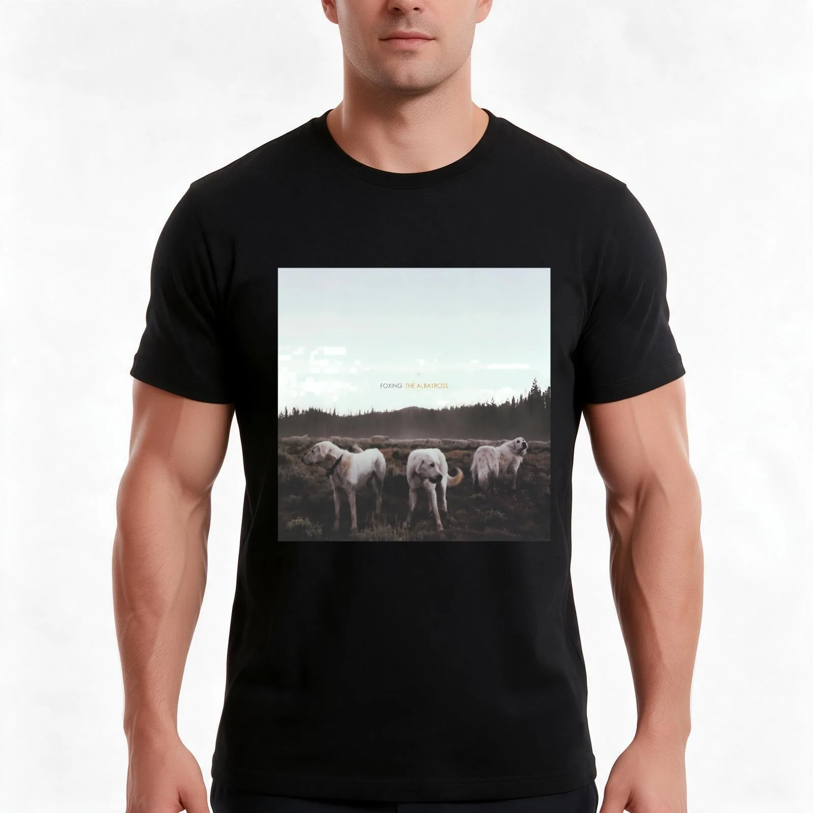 Foxing - The Albatross T-Shirt, Summer Casual Cotton Tee, Oversized Streetwear Tops, Vintage Graphic Print, Unisex Men Women