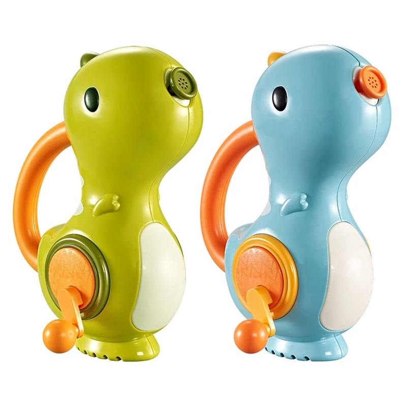 Hot Sale Manual Spray Water Baby Dinosaur Baby Bath Toys Wind Up Swim Play Toy For Over 18 Months Kids