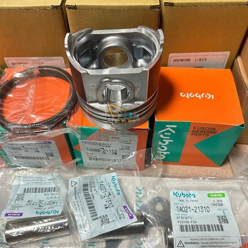 Kubota D1105 V2403 V2607 D722 V3307 D782 Engine Piston Ring Overhaul Parts