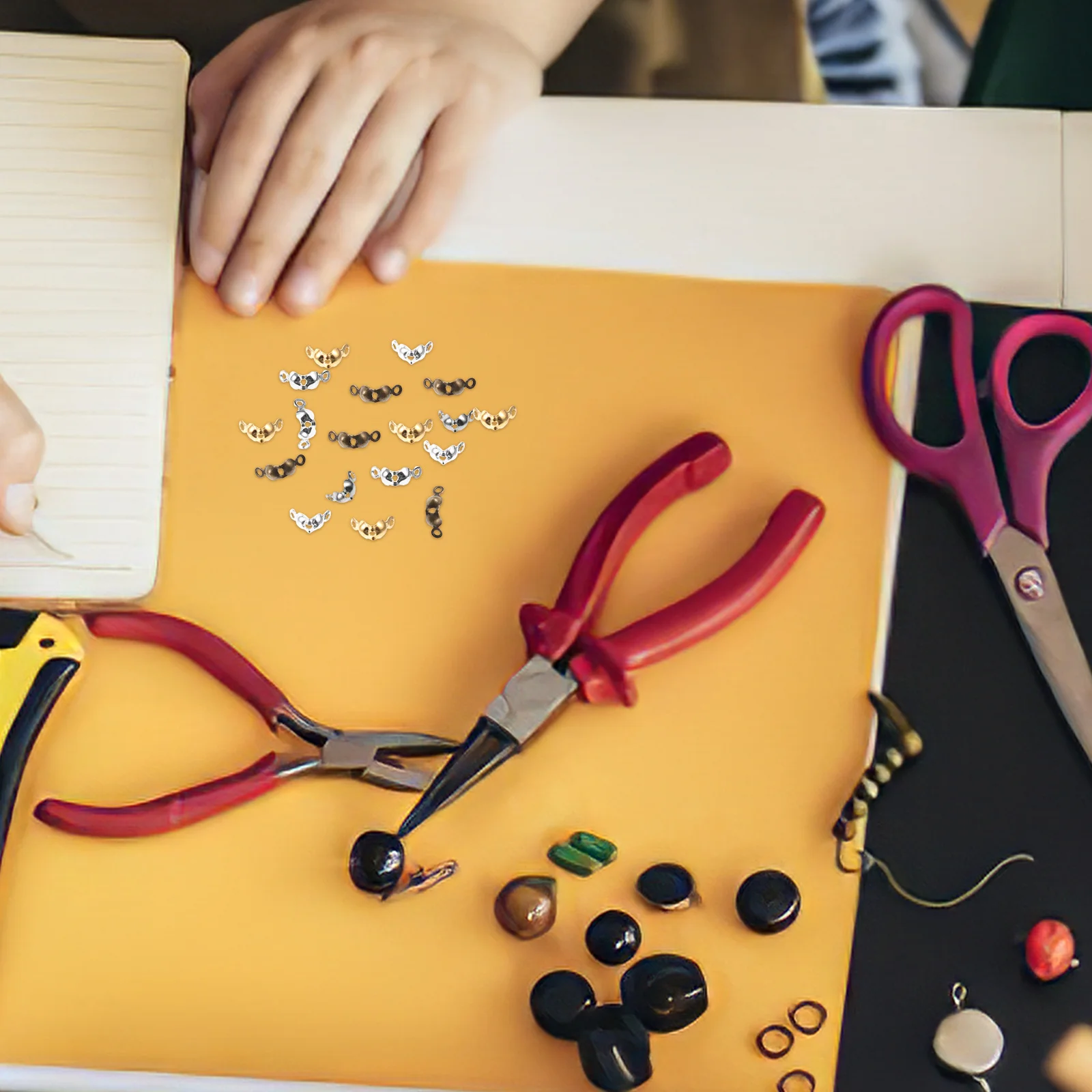 

1000pcs Jewelry Knot Covers Metal Clasps For Necklace Bracelet Repair Diy Jewelry Making Supplies Connectors Buckles