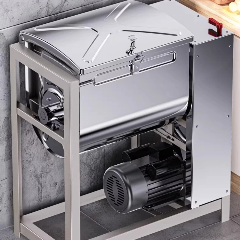 Commercial Dough Mixer: 5-15-25kg Fully Automatic New Stainless Steel Kneading Whipping Machine Flour Mixer Dough Equipment JT40