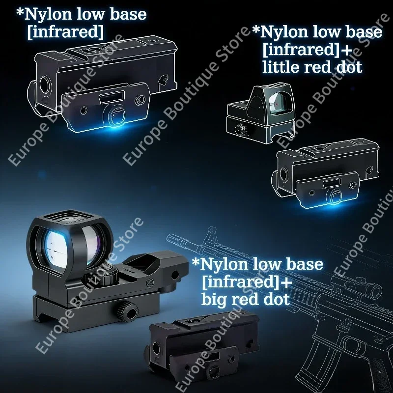 

New Nylon Infrared Line-mounted Laser Red Dot Indicator Light 20mm Extendable Rail Mount, Tactical Accessory for Outdoor Hunting