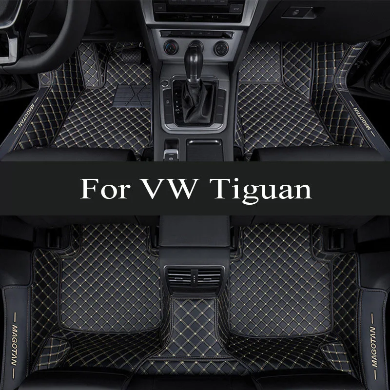 Tapetes de carro para vw vw tiguan 5n 2017 2018 2019 personalizado almofadas de pé automóvel capa interior tronco esteira