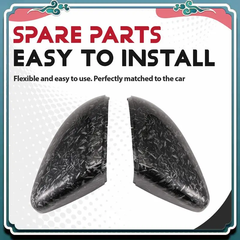 

Premium Car Forged Carbon Pattern Side Wing Mirror Cover For Golf 7 MK7 7.5 GTD R GTE VII Cap E-Golf Sportsvan 2013-2019