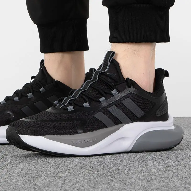 Adidas sapatos masculinos 2024 novo desgaste acolchoado confortável lazer esportes tênis de corrida HP6144