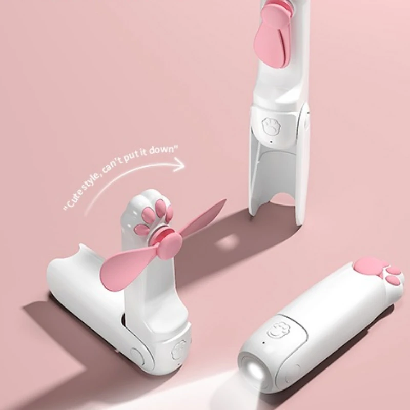 

Портативный мини-вентилятор, ручной вентилятор с USB, 1200 мАч, перезаряжаемый, компактный, 3-в-1, карманный вентилятор с функцией Power Bank и фонариком