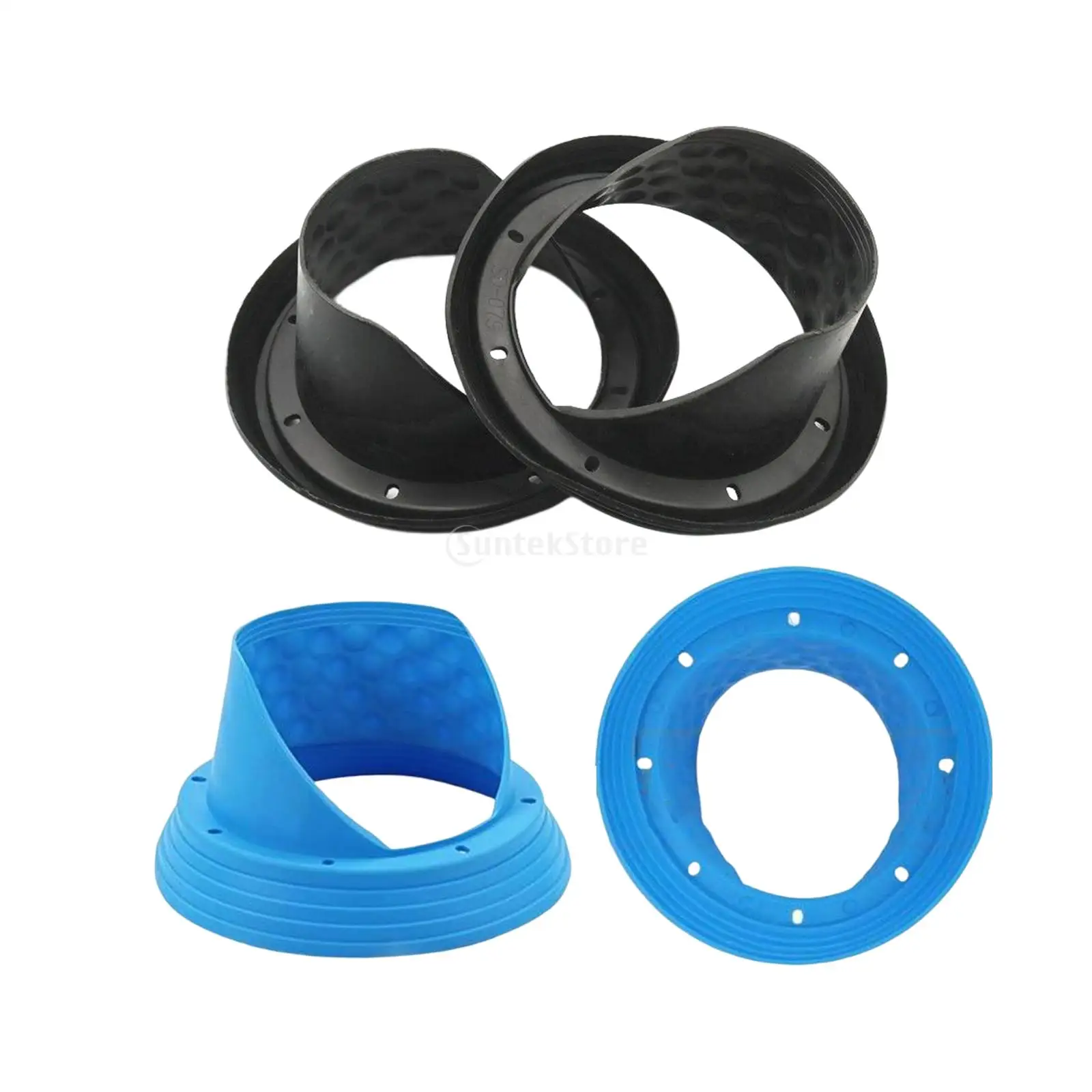 2x Vehicle 6.5inch Silicone Car Speaker Baffle Accessory Soft Silicone Horn Spacer Speaker Protection