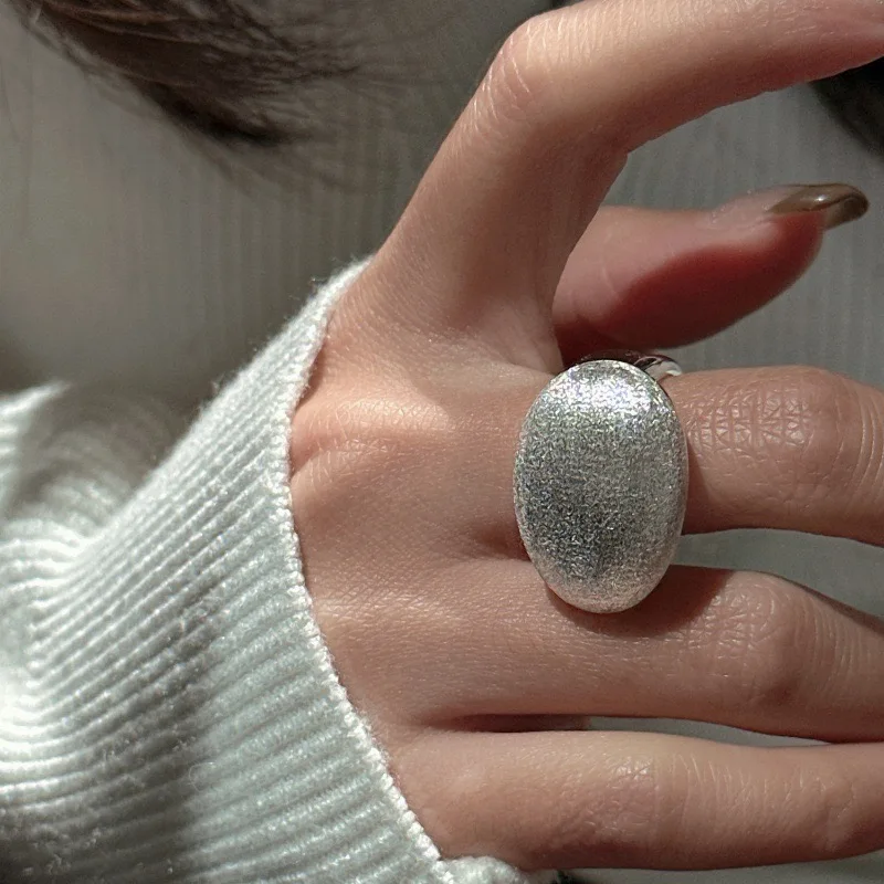 

2025 New Trend High Quality Classic Hot Selling Brushed Texture Korean Version S925 Ring Women's Personalized Party