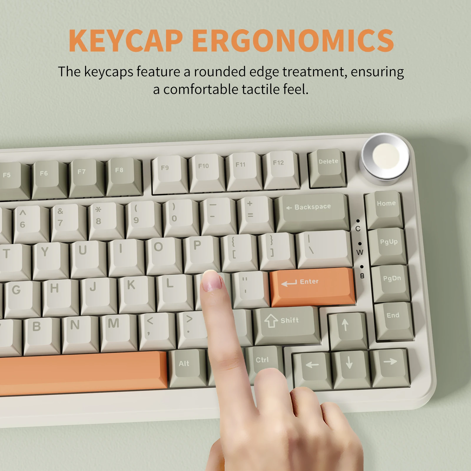 Clavier mécanique sans fil AJAZZ AK820 MAX à commutation à chaud, compatible DIY, batterie 8000 mAh, bouton de volume, connectivité tri-mode, éclairage RGB, idéal pour le travail de bureau et la saisie.