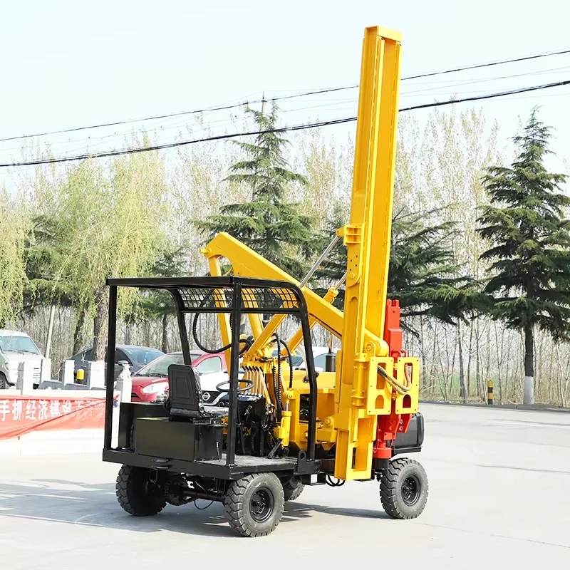 Hydraulic Type Highway Guardrail Pile Driver with Hydraulic Hammer Milling Machine Water Well Well Drilling Machine