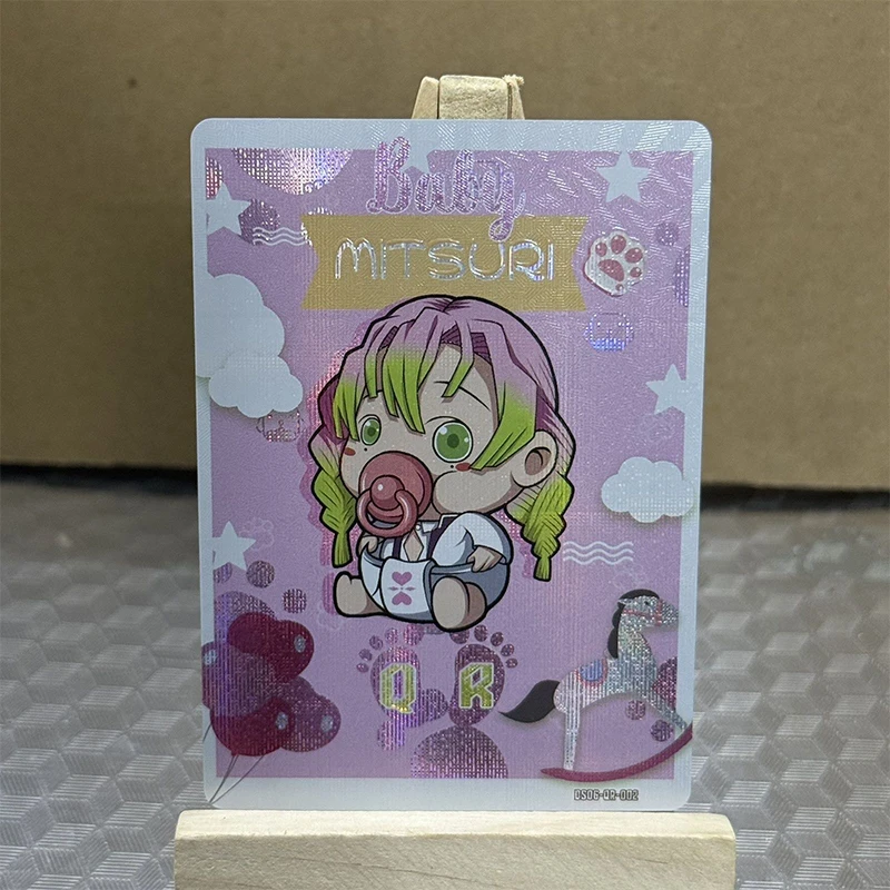 Aikaho Ds-06 Carte QR Anime Demon Slayer, Carte da Collezione di Kochou Shinobu e Kanroji Mitsuri, Regali di Natale e Compleanno, Giocattoli per Bambini