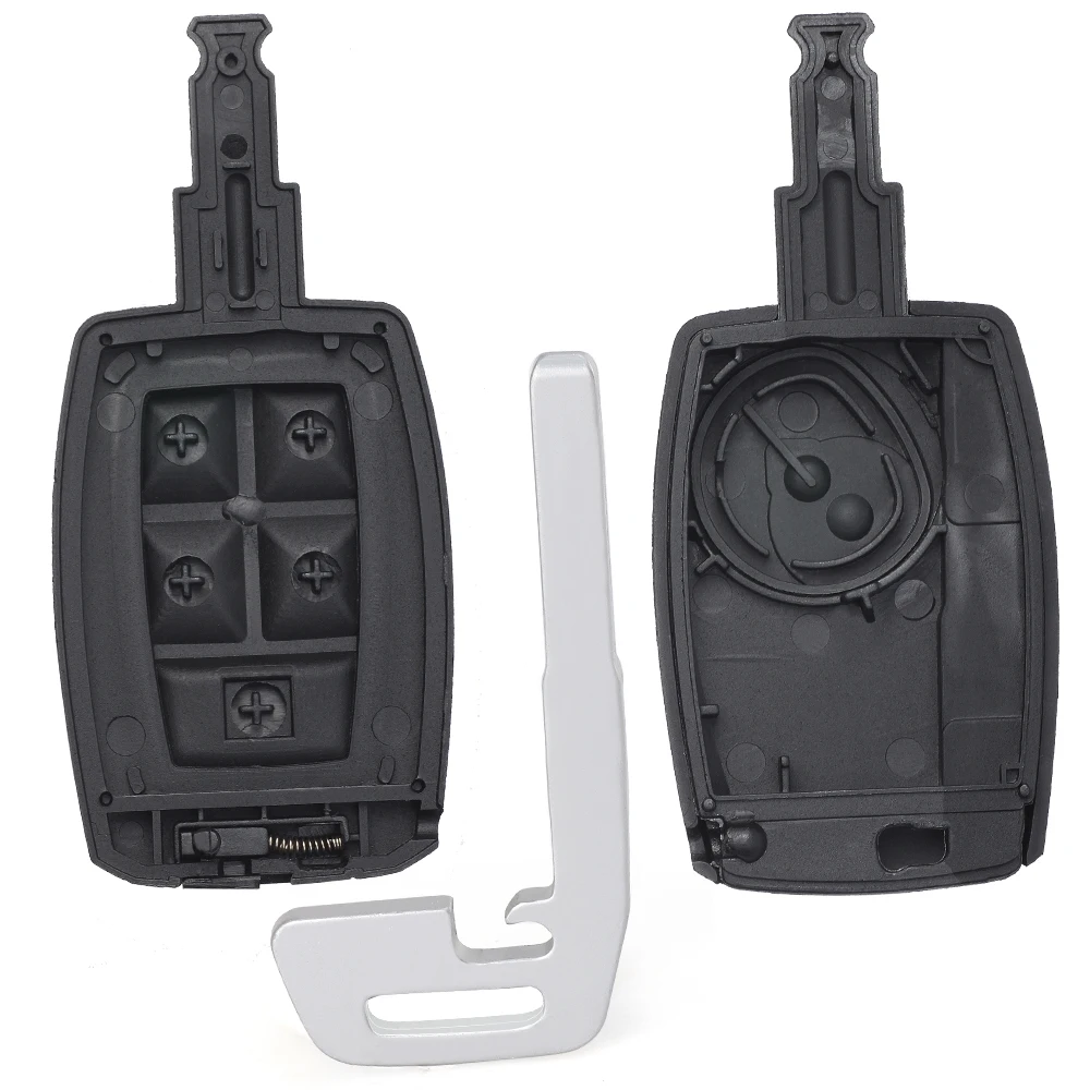 DIYKEY  for Volvo C30 S40 V50 C70 - 2004 - 2013 Replacement 4+1 5 Button Remote Car Key Shell Case Fob FCC ID: KR55WK49259