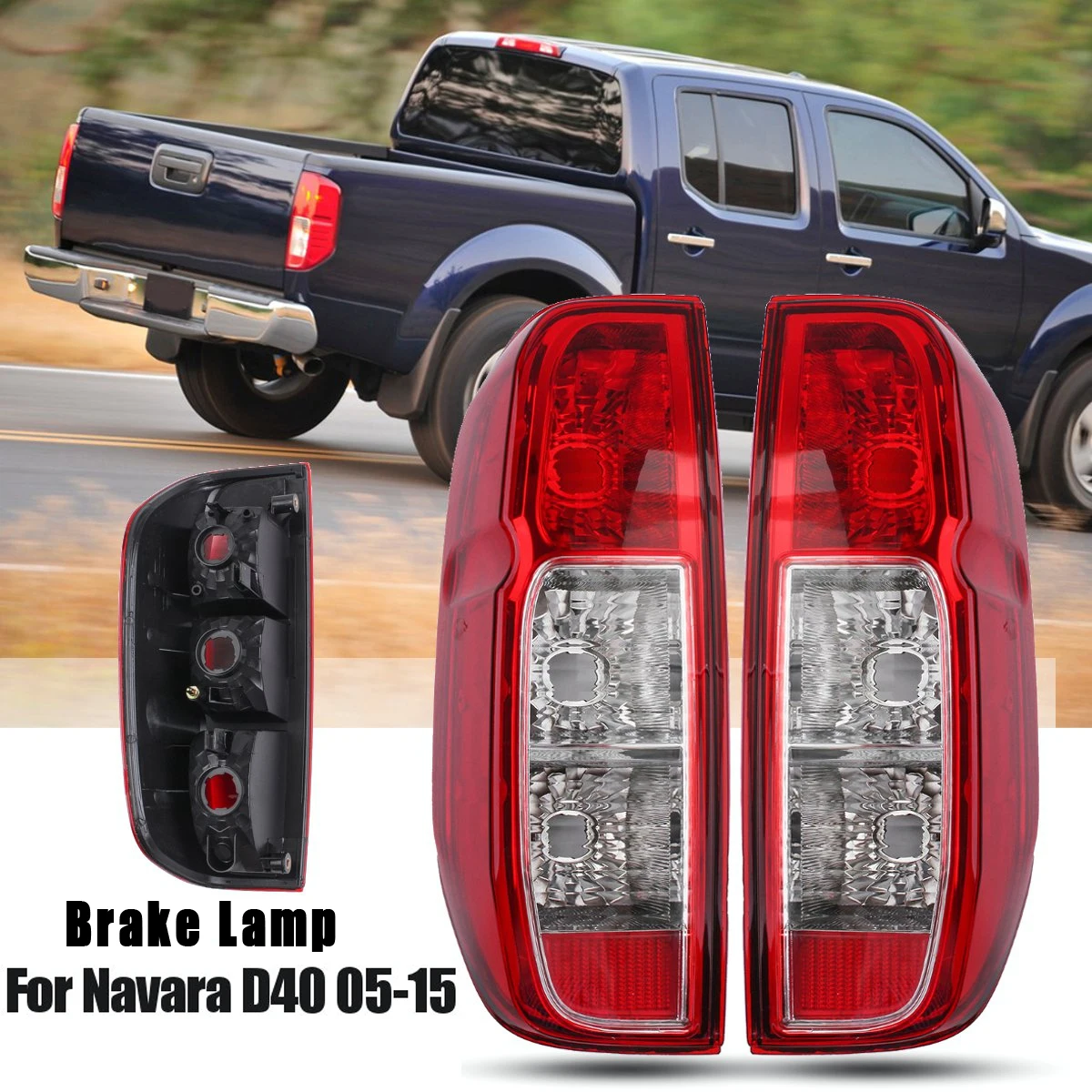 

Car Rear Brake light Rear warning lamp Red Rear Tail Lamp Taillight For Nissan Navara D40 2005 2006 2007 2008 2009 2010-2015