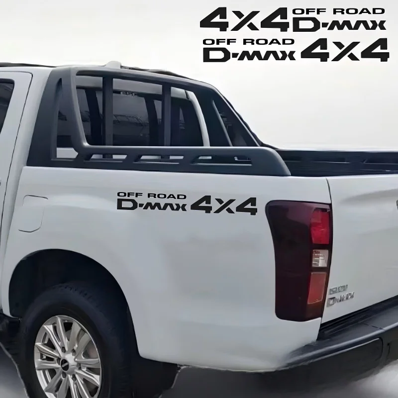 

For Isuzu DMAX Sticker Latte Pickup Truck Compartment Decal Waterproof Car Sticker Personalized 4 × 4 Decorative Print