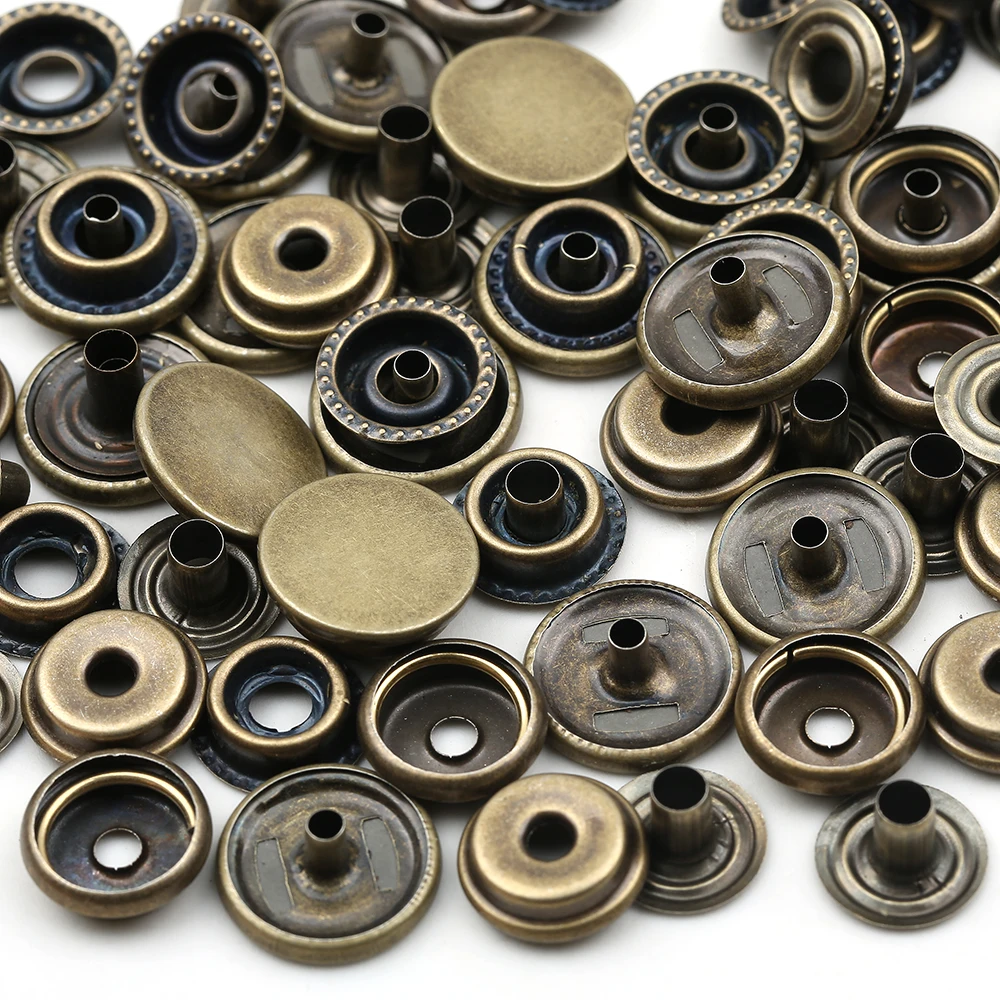 10mm 12.5mm 15mm Brand New Stainless Steel Snap Fastener Sewing Accessories Botones Snap Button for Clothing Jackets Leather