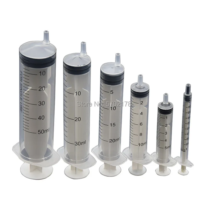 Industrial Plastic Syringe Needleless Syringe Plastic Syringe 1/3/5/10/20/30/50/100/ml