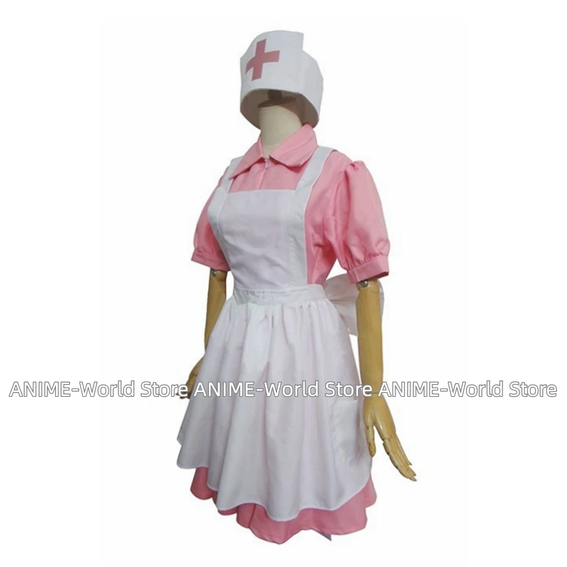 Anime Nurse Joy Cosplay Costume Pnik Dress Customized Any Size