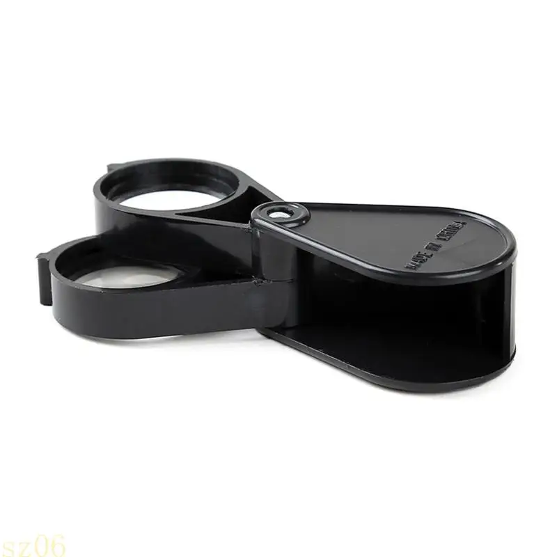 Q2Q4 10x Pocket Jewelry LouPe- Rapicchiatore a doppio pieghetta per occhiali per occhiali