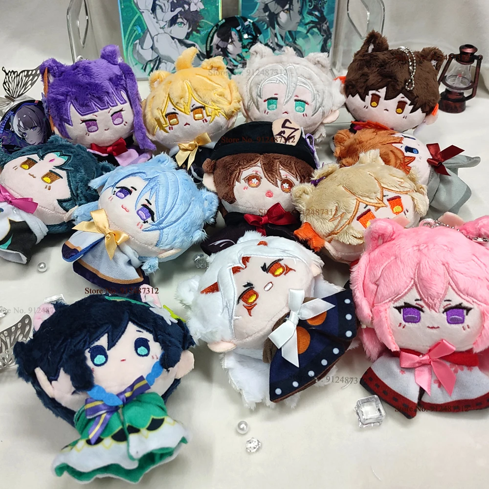 12cm Game Impact Plush Venti Xiao Arataki Itto Tartaglia HuTao Kazuha Albedo Raiden Shogun Dolls Pendants Keychains For Gift