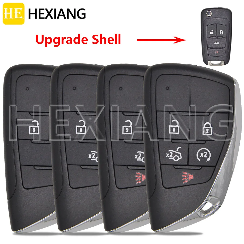 

HE модифицированный флип-чехол для дистанционного ключа автомобиля с необрезанным лезвием HU100 для Chevrolet Cruze Camaro Epica Lova Impala Spark Sail Aveo