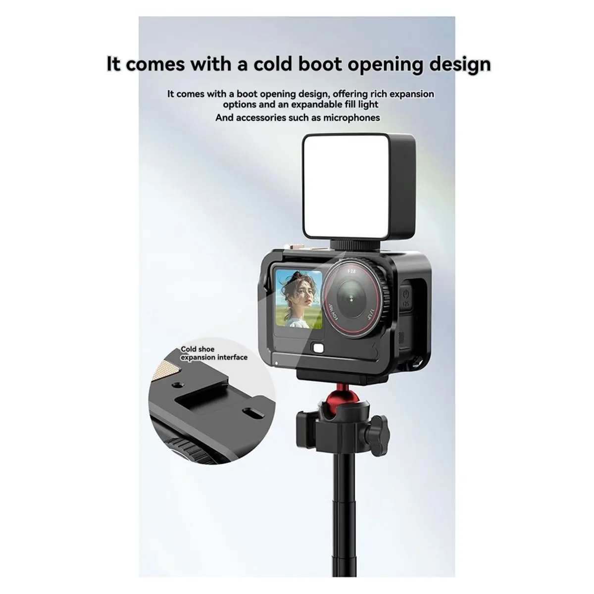 

M05K For DJI ACTION 6 Frame Metal Protective Case Rabbit Cage Shockproof and Scratch-Resistant Action Camera Accessory Kit