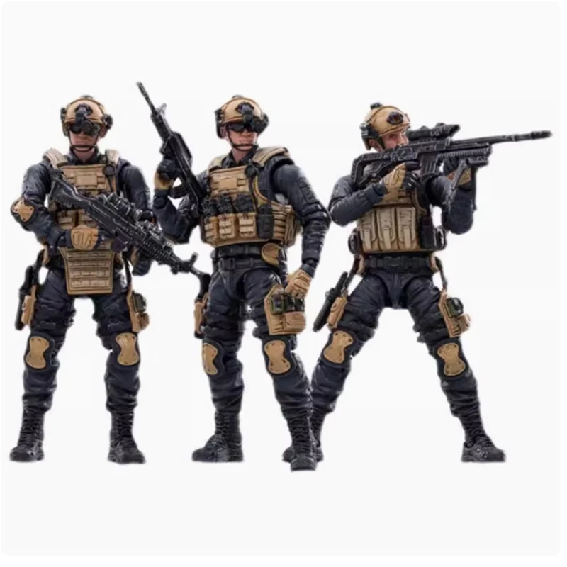 1:18 Scale Soldier Special Forces Support Team Model For 3.75 inch Movable Figure Gift Scene Matching Toys Static Decoration