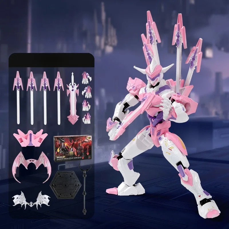 

Dark Blade Mech Doll Assembly Building Blocks Toys Cool Joint Mobile Mech Model Toy Desktop Decoration Ornament Festival Gift