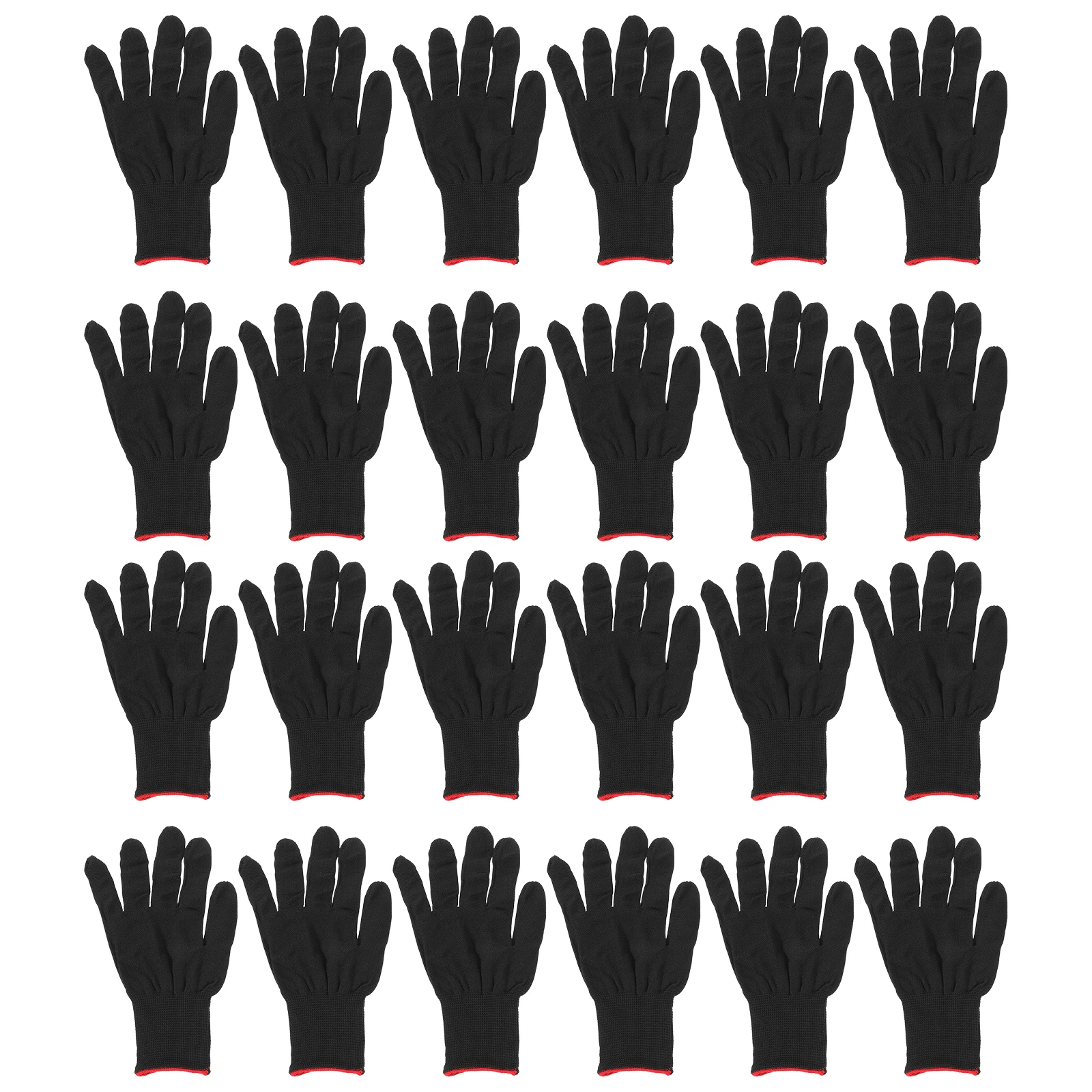 

12 Pairs Static Gloves Polyester Protective Work Knit Knitting Anti Static Gloves Large Size Men Industrial Lab Use