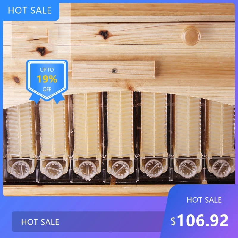 

725F1 Automatic Wooden Bee Box Bee Nest 7pcs Beekeeping Equipment Beekeeper Honey Collection High Quality German