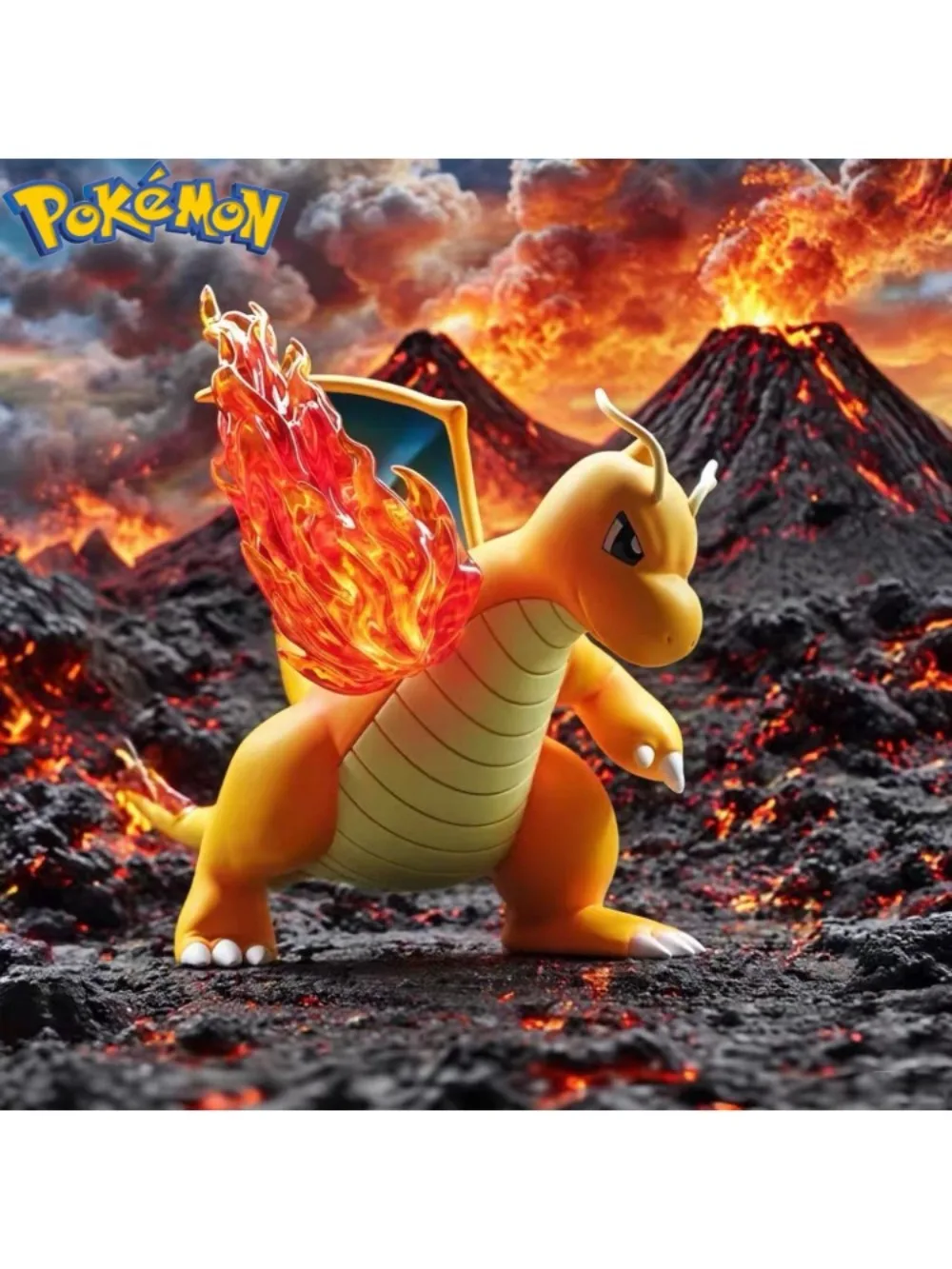 Figurine Pokemon de dessin animé 10cm/3,93 pouces, poinçon de feu, Dragonite, figurines d'action, modèle de Collection en Pvc, jouets pour enfants, cadeaux
