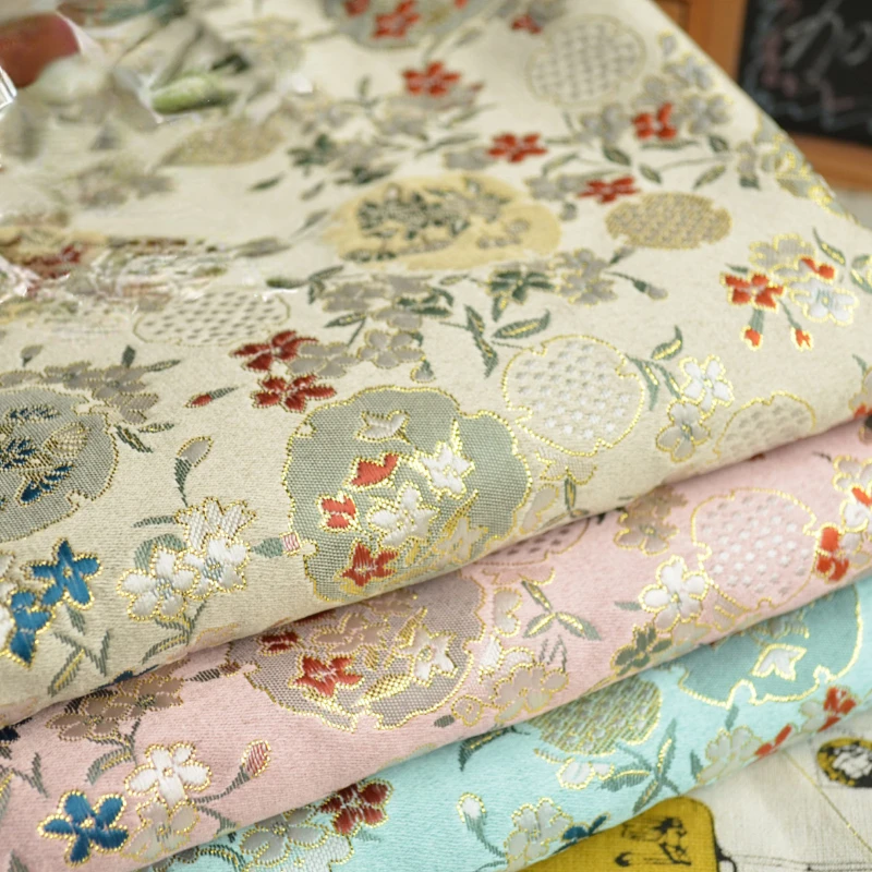 Metal Wire Jacquard Woven Brocade Fabric Embroidery for Clothing Designer Handmade Diy Sewing Material By The Meter Cloth