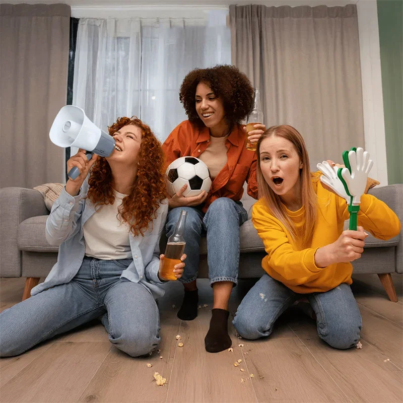 مكبر الصوت مكبر الصوت مقبض قابل للطي المحمولة بولهورن لبيع الترقيات التدريبات الآمنة التشجيع المشجعين المدربين الرياضة في الهواء الطلق