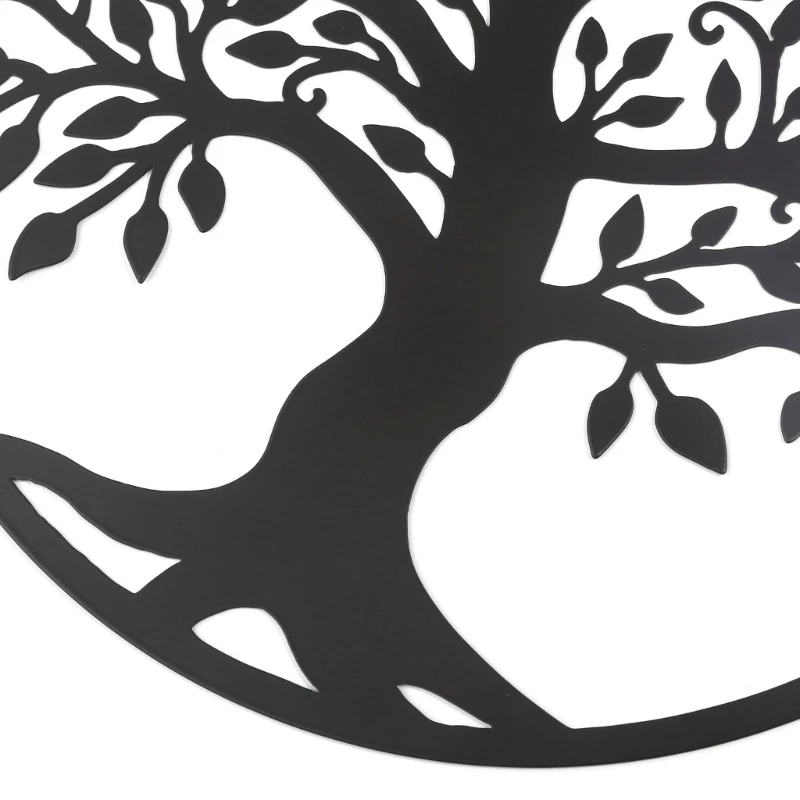 Árbol vida Metal 11 pulgadas, decoración pared, árbol con pájaros en rama, decoración artística para colgar en