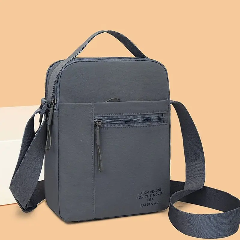 Men Crossbody Bag Single Shoulder Bags Big Capacity Storage Bag Fashion Multi-Pockets Business
