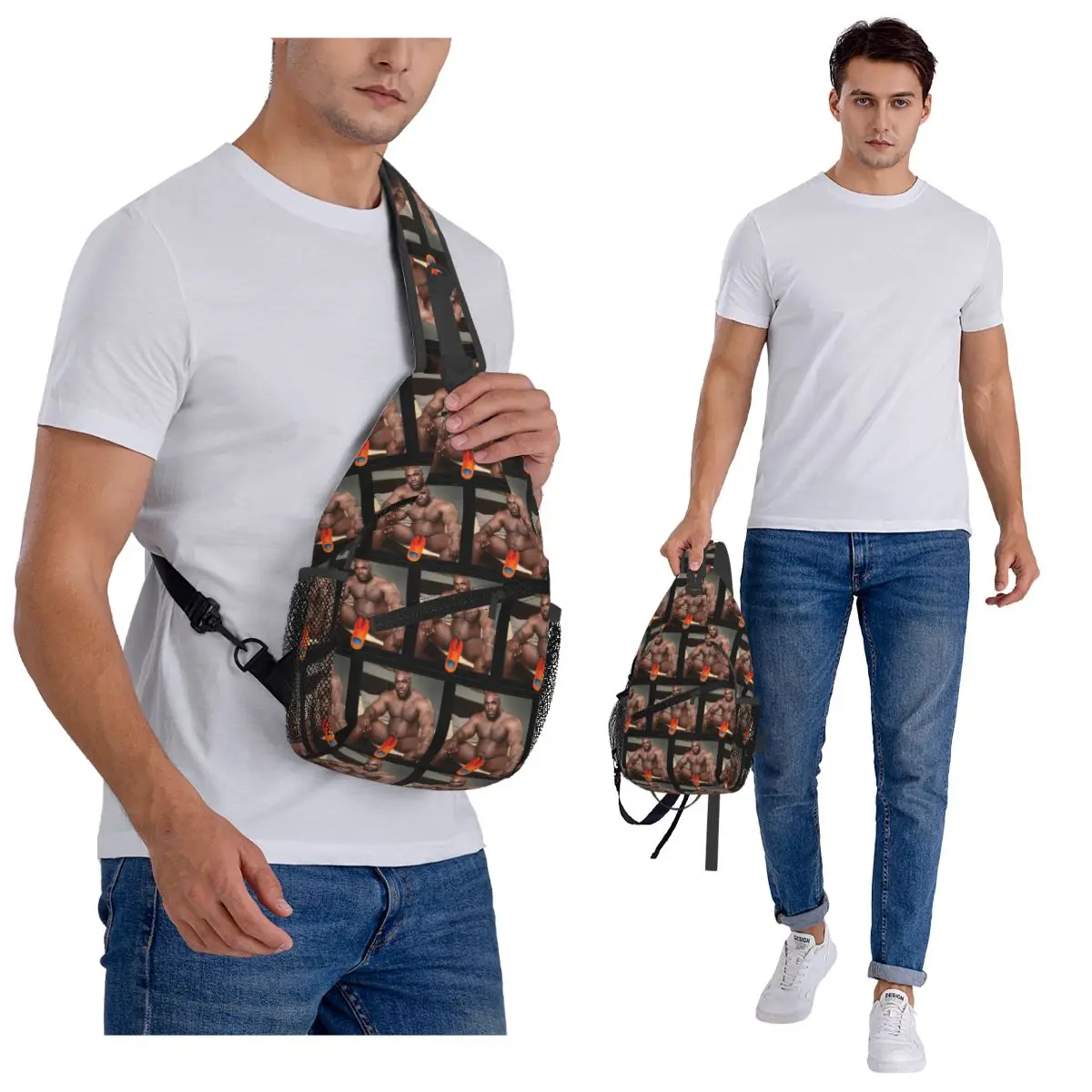 كبير ديك الأسود غي ميمي باري ووديس حقيبة صدر للرجال الرجال الرافعة Crossbody على ظهره حقيبة صدر للرجال السفر المشي لمسافات طويلة Daypack حقيبة كتف