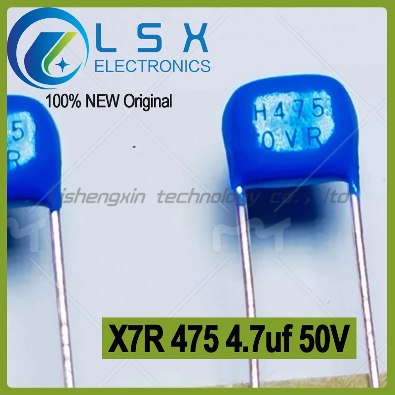 10-100pcs X7R 475 4.7uf 50V Ceramic Monolithic Capacitor Audiophile  New and Original