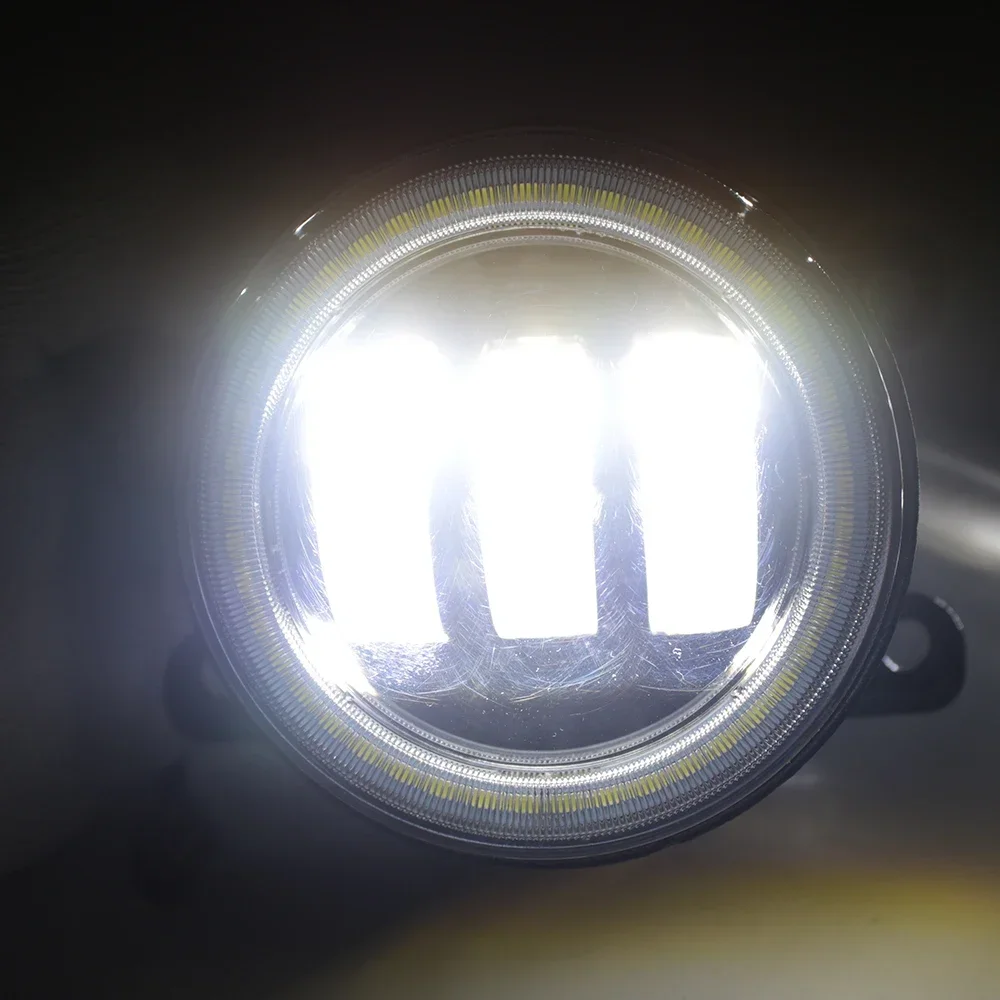 40W Led Fog Lights Angel Eyes DRL For Fiat Mobi Way On Like 2016-2021 2022 2023 2024 2025 2026 White Yellow Fog Driving Lamp detail image 16