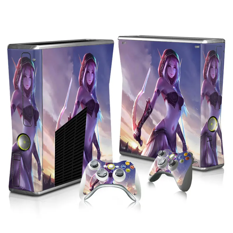 ملصق جلد الفتيات الأنيمي لـ Xbox نحيل ، غطاء وحدة تحكم بالجلد شارات ، 2 تحكم