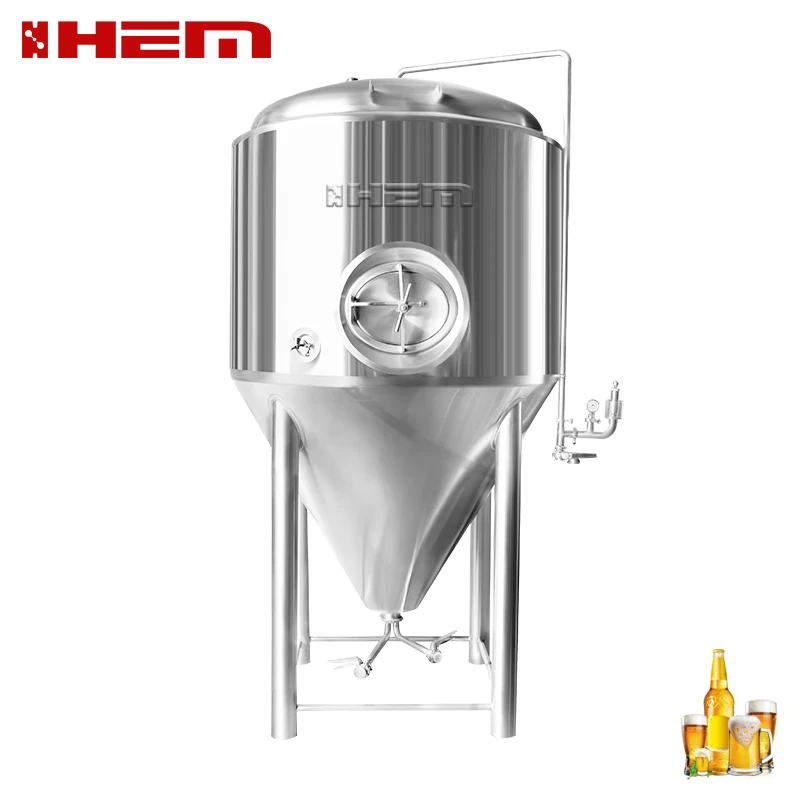 One-Stop 300L 500L 1000 Liter Open Top Stainless Steel Beer Fermentation Jacket Tank 10000 Pressure Vessel For Beer Fermentation