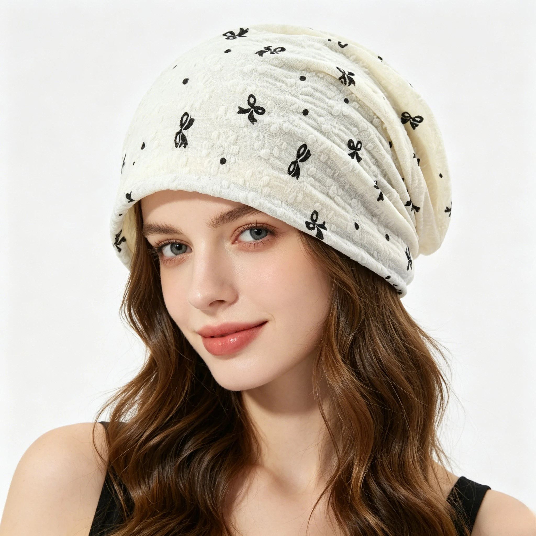 Sweet Butterfly Autumn Slouchy Beanies Cap For Women Outdoor Breathable Summer Casual Best Matched Soft Skullies Bonnets Hat