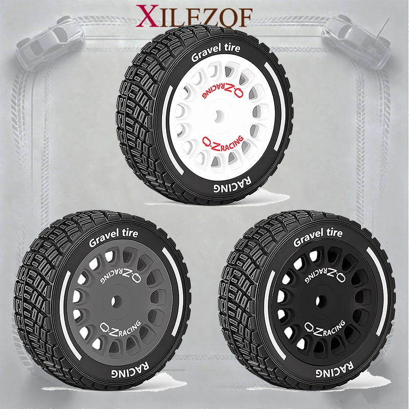 4PCS Rally Off‑Road Buggy Wheel Hubs & Tires for 1/14 MJX Hyper Go 14301‑14304 RC Car Upgrade Parts